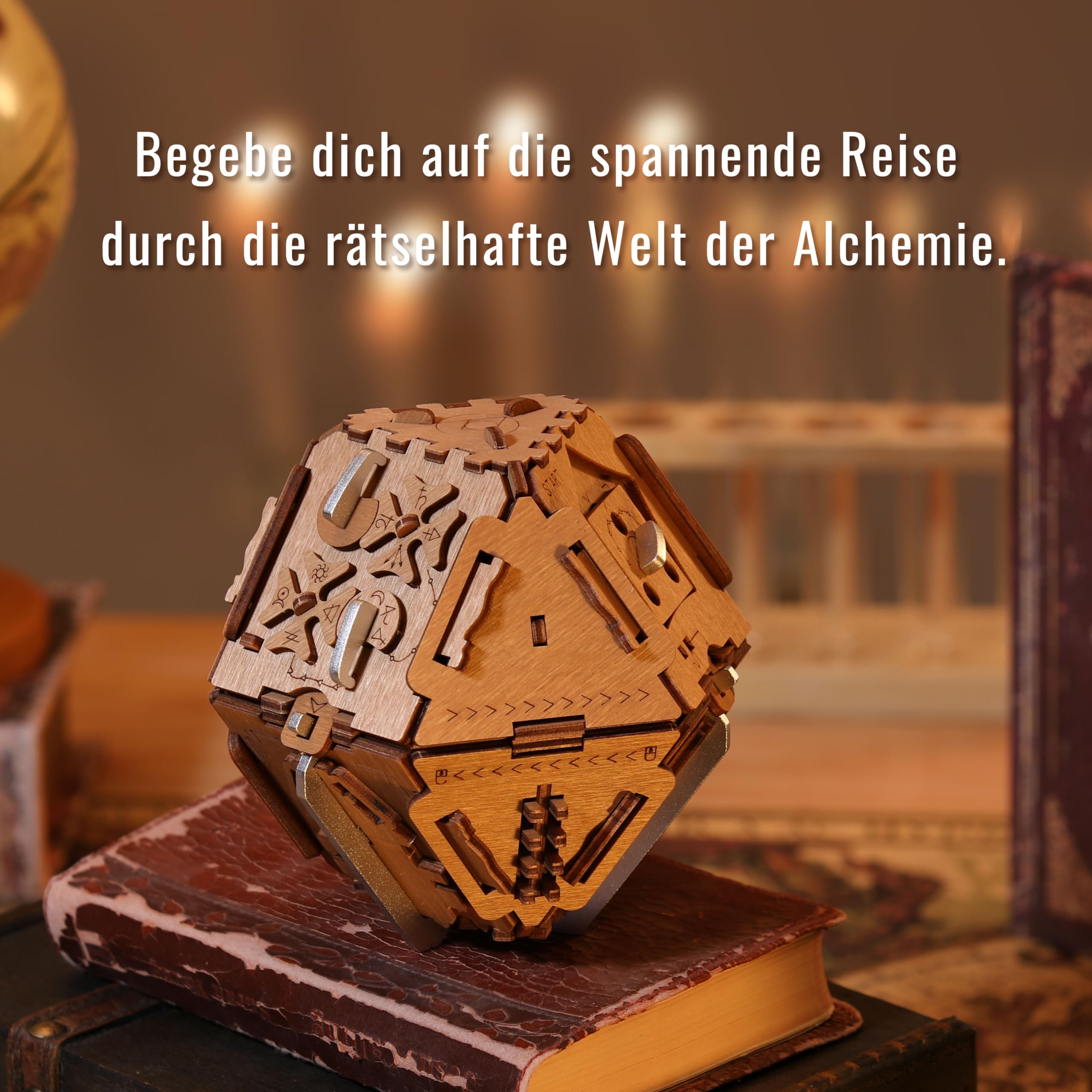 PUZZLE POTATO Stein der Weisen - Escape Room Spiel - Puzzle Box - Knobelspiel für Erwachsene - Rätsel Geschenkbox (Philosopher's Stone Metal)