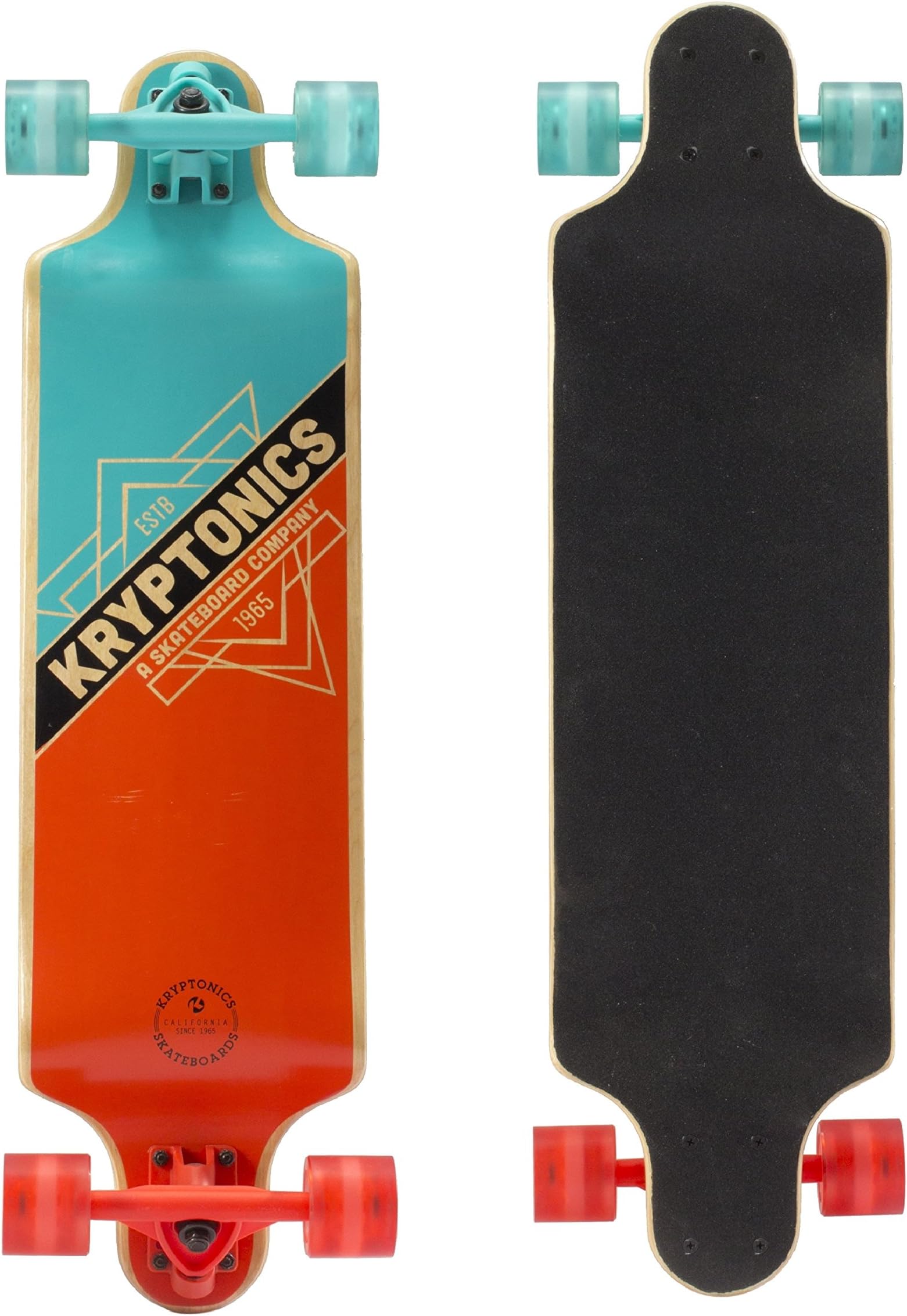 Kryptonics 32" Drop Down Longboard Complete Skateboard