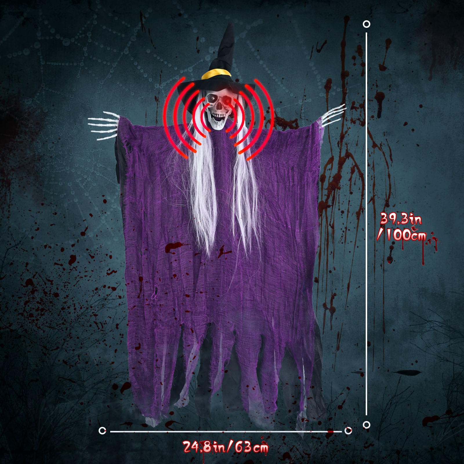 Décoration Squelette, 2pcs Décoration D'halloween, Halloween Suspendus