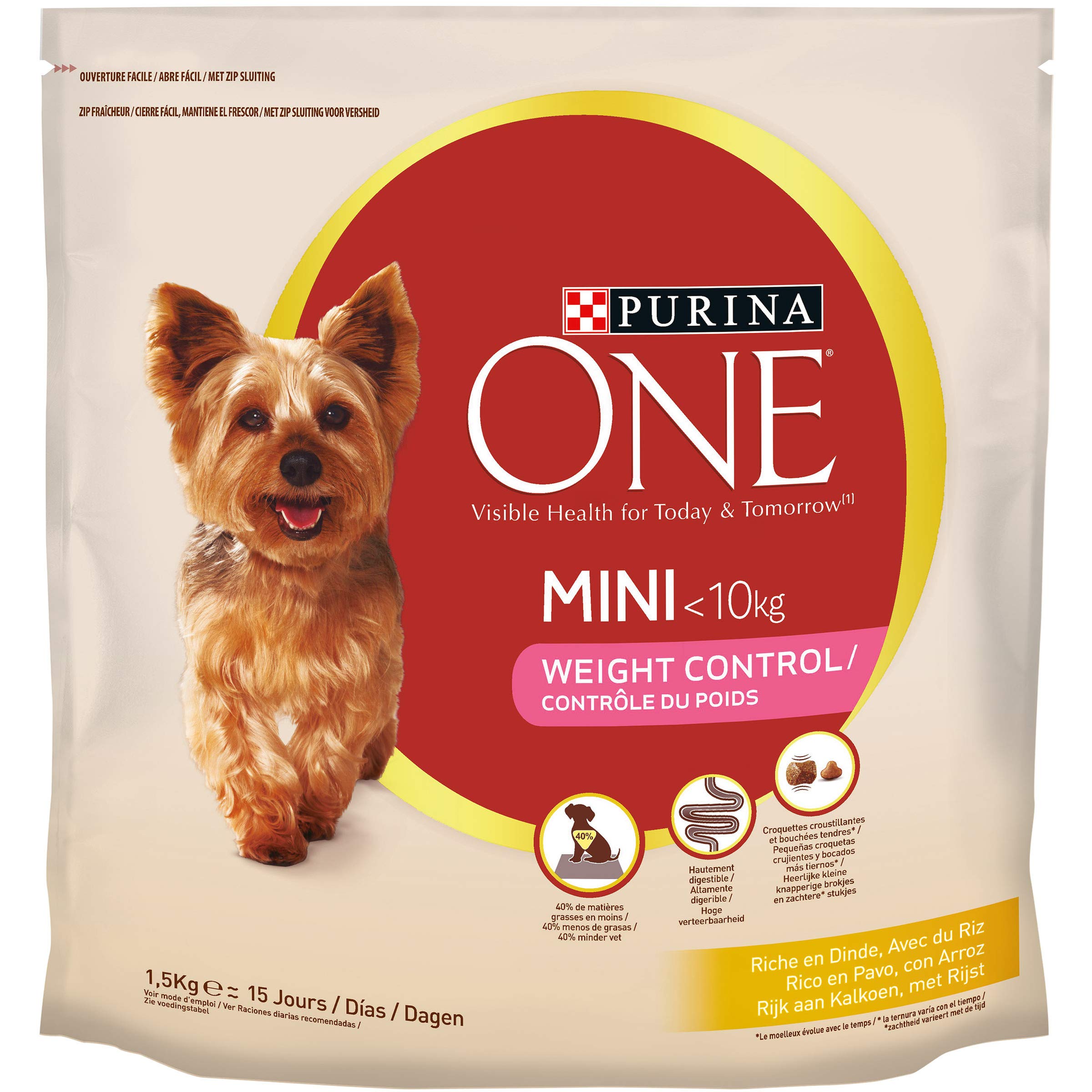 Purina One My Dog Is Food Lover Turkey, 1.5 kg