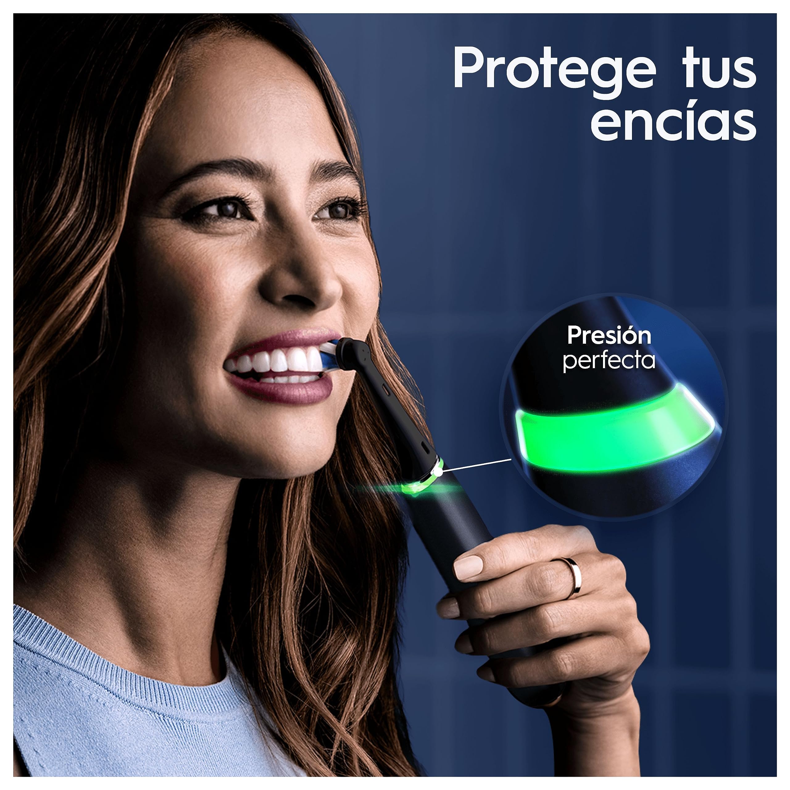 Oral-B iO 9 Cepillos de Dientes Eléctricos, 4 Cabezales, Negro y Rosa, Pack de 2-1 Estuche Cargador de Viaje, 7 Modos de Cepillado con Blanqueamiento Dental, Sensor de Presión, Carga Rápida