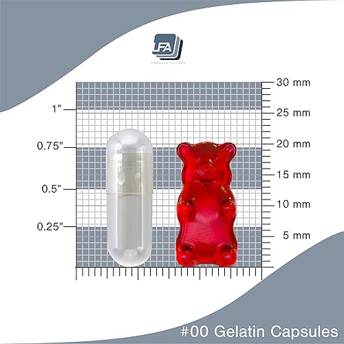 Miniatura 7 de Cápsulas vacías de tamaño 00  Gelatina transparente  Caja de 5000 unidades  Se adapta a la bandeja de llenado de máquina de cápsulas  Tapas de gel