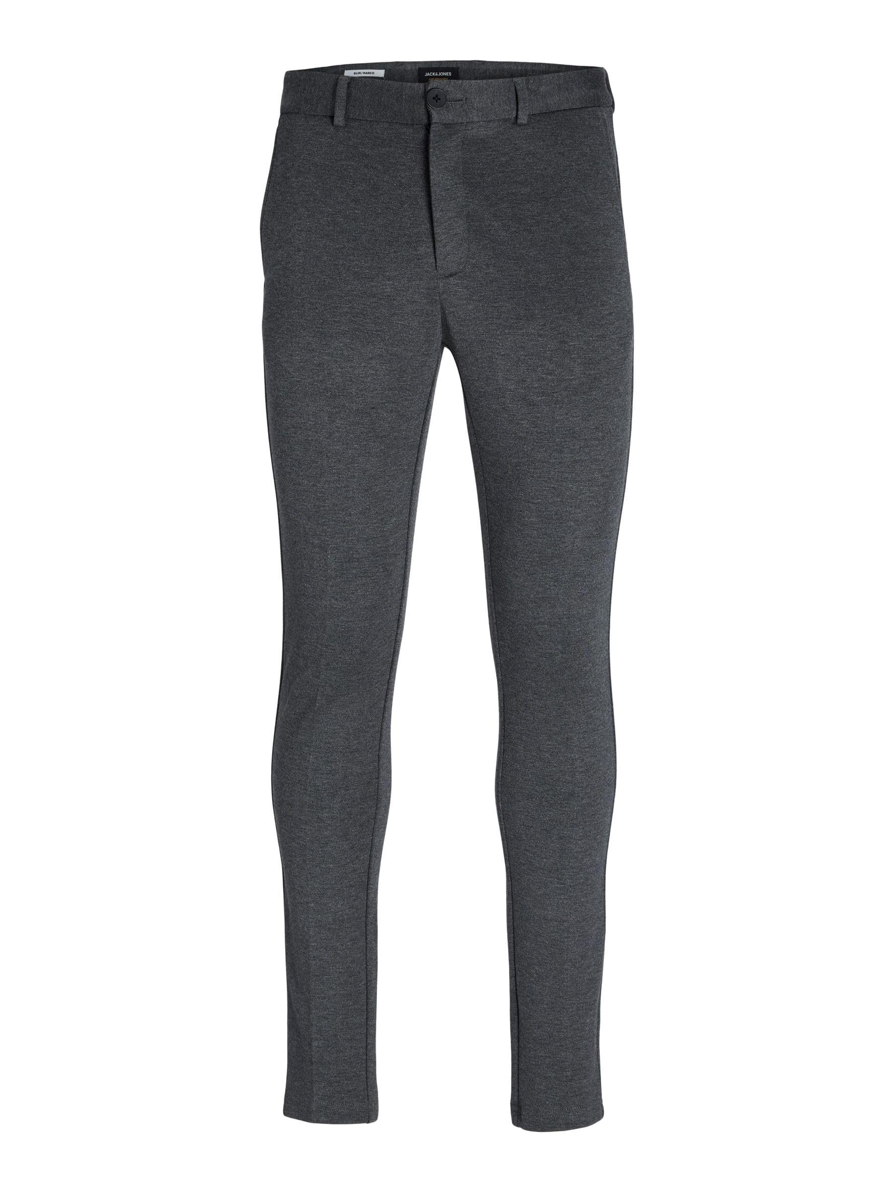 Jack & Jones Men's Jjimarco Jjphil Jersey Nor Grey Mel Noos Trouser, Grey Melange, 32W 30L UK