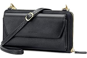 Multifunctional Women's Wristlet Wallet with Strap: Ideal for Crossbody Use