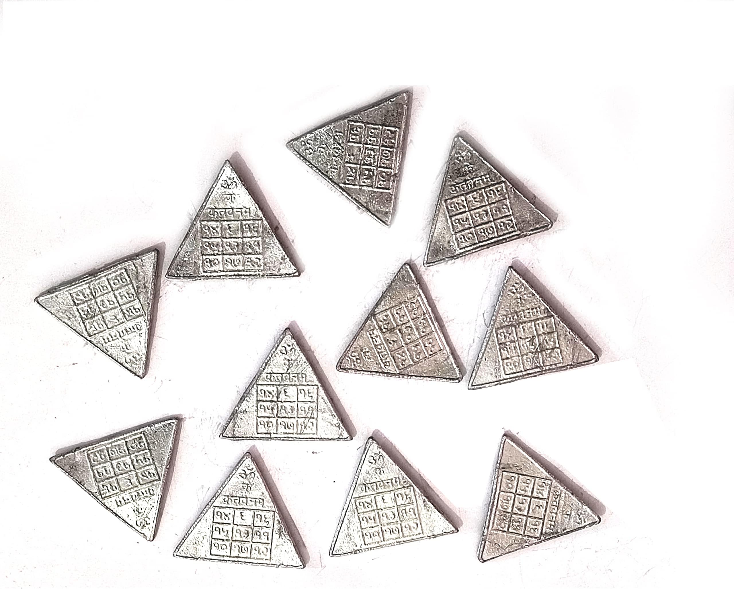 ASTROGHAR Set of 11 Ranga Lead ketu Yantra Figurine Laal Kitaab Remedy