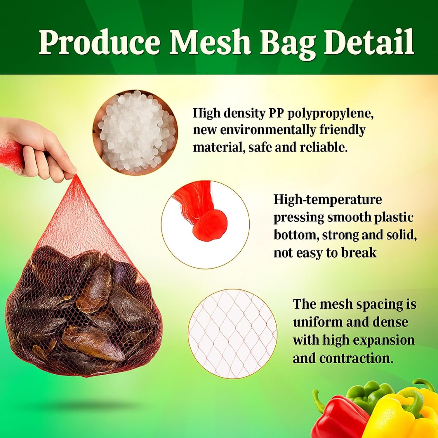 Reusable Mesh Seafood Boil Bags, 24-Inch Heavy Duty Produce Net Bags 100 Pack with Buckles for Crab Crawfish Shrimp Clam Cooking Potato Onion Storage