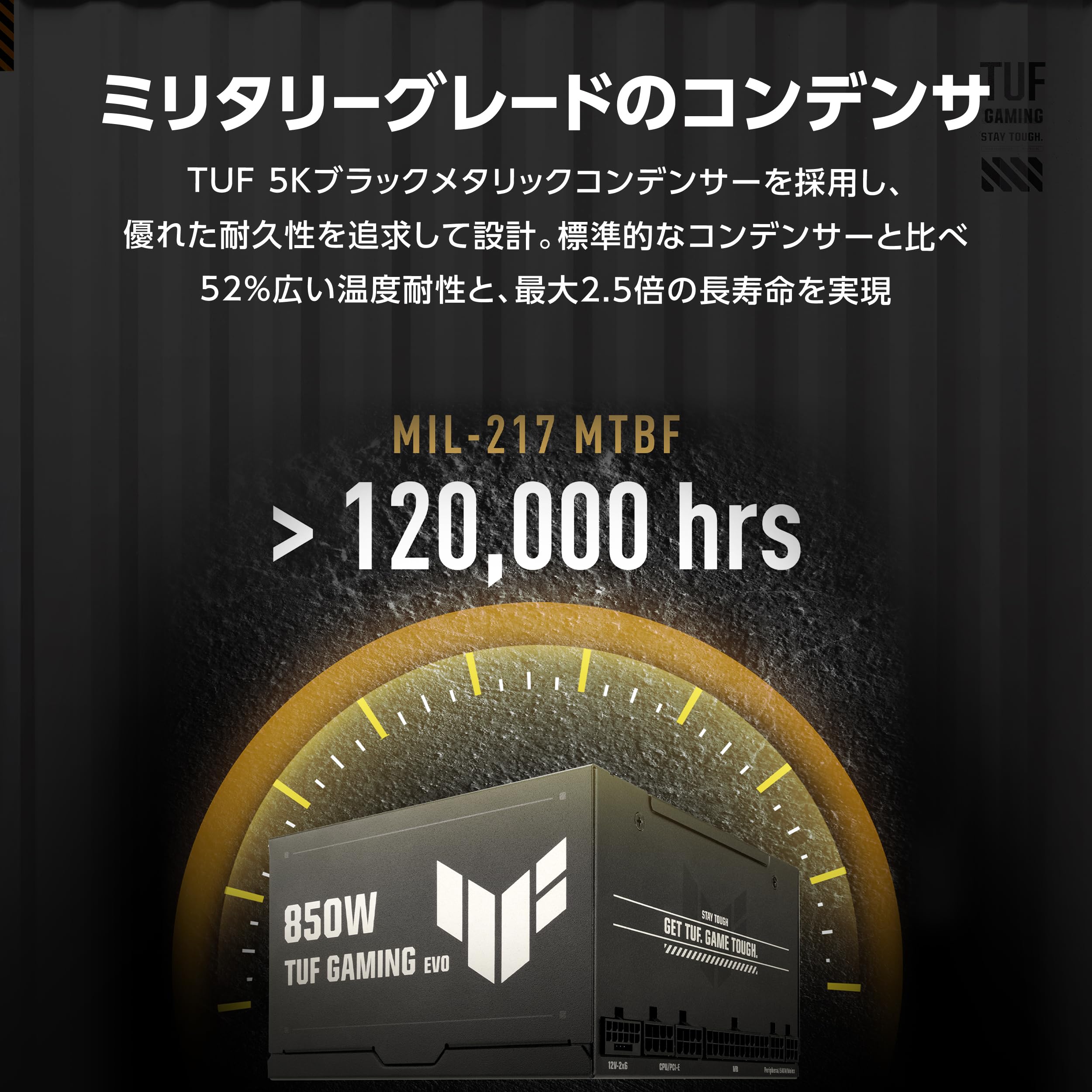 Amazon | ASUS TUF Gaming PC電源ユニット 80 Plus Gold Cybenetics