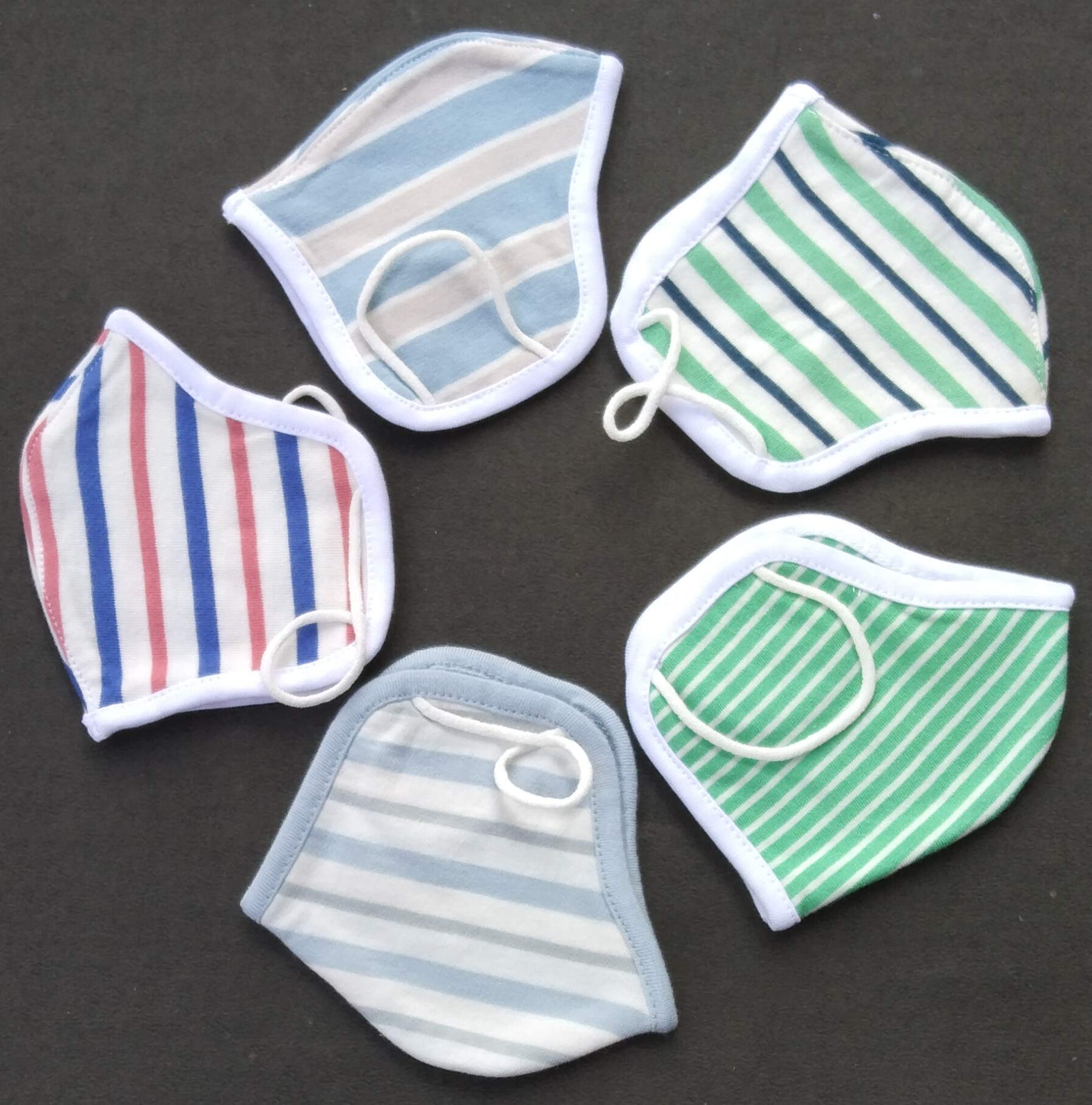 MSGH Unisex Multi Colors Anti Pollution Dust Cotton Face Mask 2-Layer Mouth Nose Cover Washable Reusable