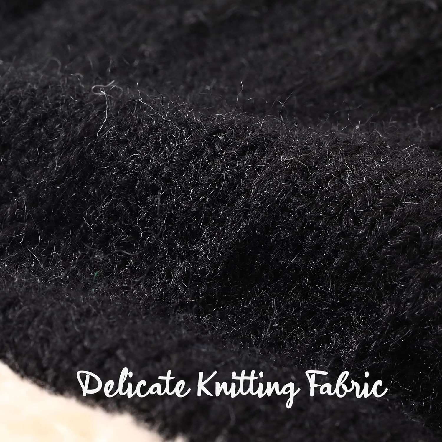 Tavaleu Womens Winter Fingerless Gloves for Men Women Convertible Thermal Knit Touchscreen Gloves with Flip Cover - Image 3