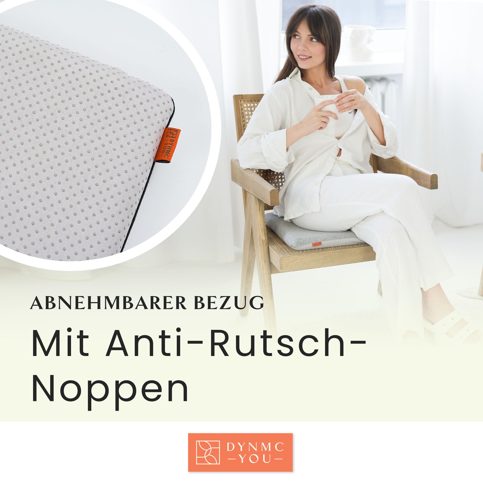 Sitzkissen Stuhl 40x40 cm 2er Set – bequem für Esszimmer, Küche & Büro | Bequemes Memory-Foam Stuhlkissen · für Esszimmer, Küche & Büro · auch Balkon & Garten · Bezug waschbar · OEKO-TEX