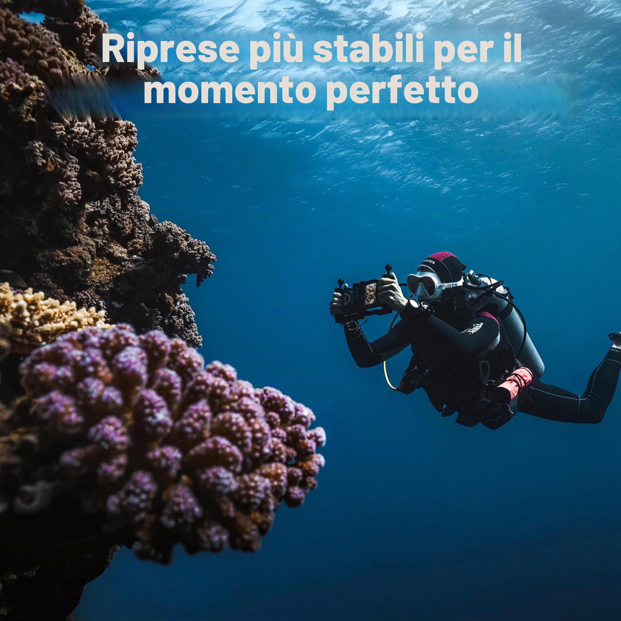 DIVEVOLK Staffa a doppia maniglia per alloggiamento Seatouch 4 MAX