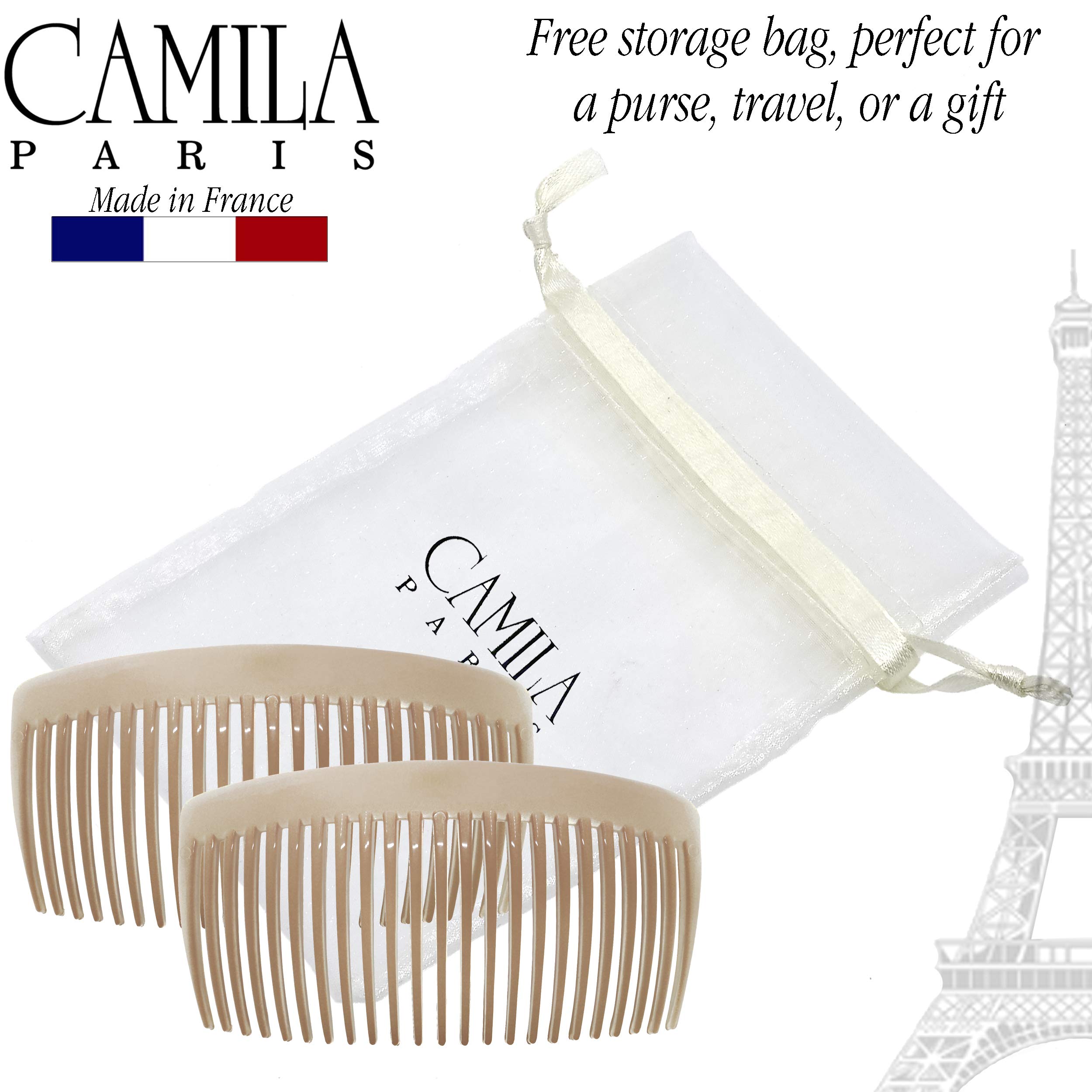 Camila Paris CP2912 Haarkamm, 10,2 cm, groß, gedrehte Haarkämme