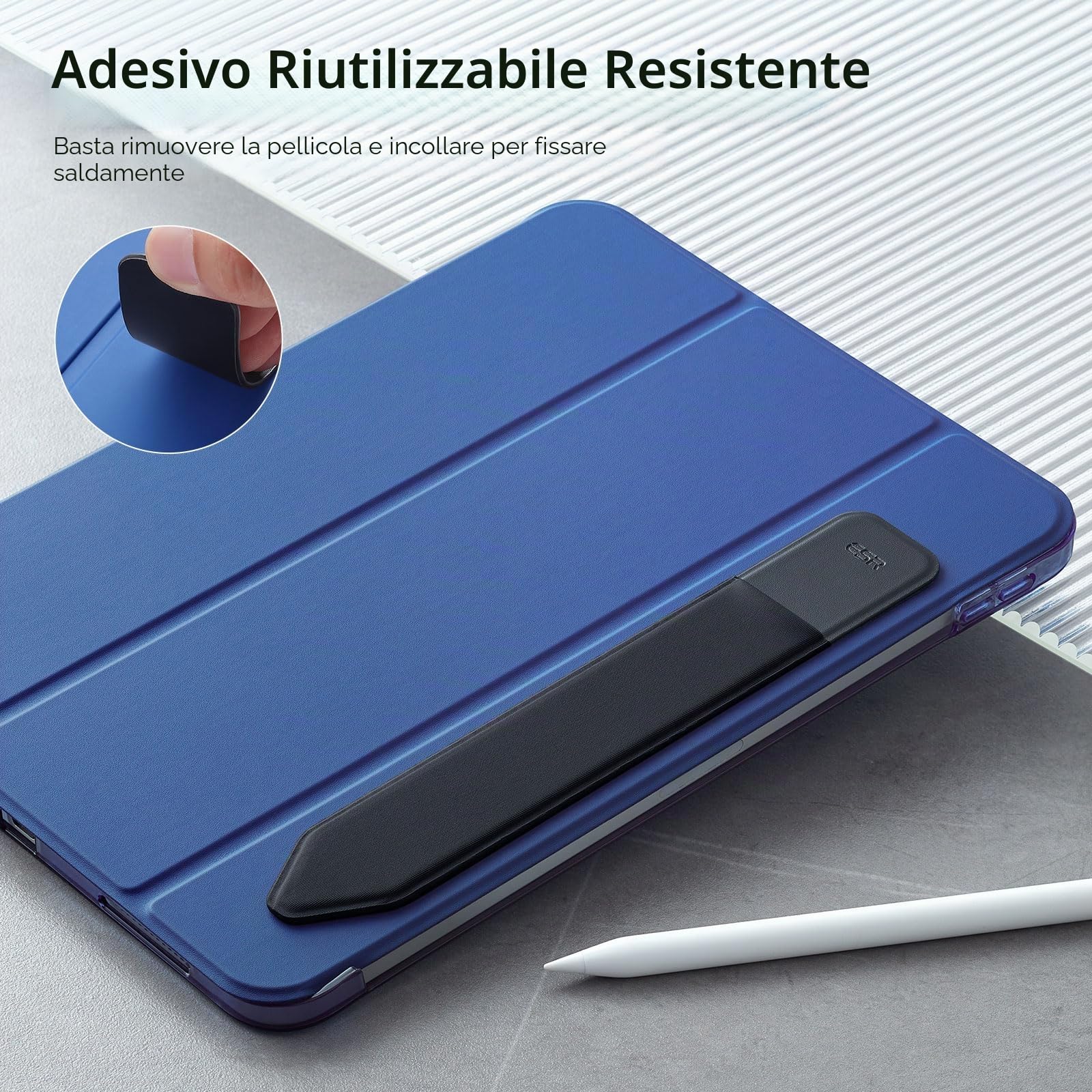 ESR Cover per Apple Pencil 1° e 2° Generazione, Tasca Protettiva Elastica, Manica Adesiva per Penna Capacitiva - Nero