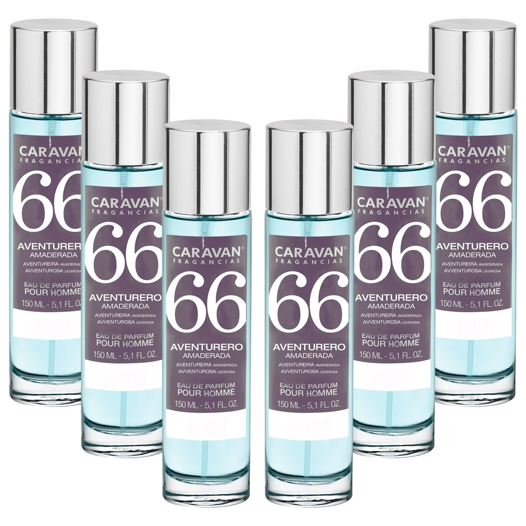 Set de 6x 150ml Caravan perfume de hombre Nº66