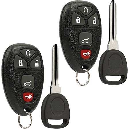 Amazon Com Replacement Keyless Entry Remote Key Fob Shell Case With 5 Button Fit For Chevy Suburban Tahoe Traverse Gmc Acadia Yukon Cadillac Escalade Srx Buick Enclave Saturn Outlook 2007 2008 2009 2010 Automotive