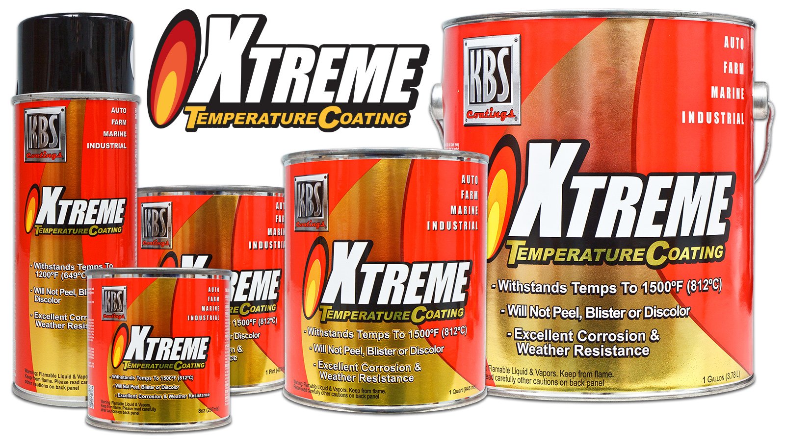 65206 Rocket Red Xtreme Temperature Coating - 8 fl. oz.