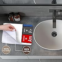 Vista 4 de 3D Rose America in Elements from Periodic Table-Chemistry Chemical Science - Toalla de mano, 15 x 22 pulgadas, multicolor