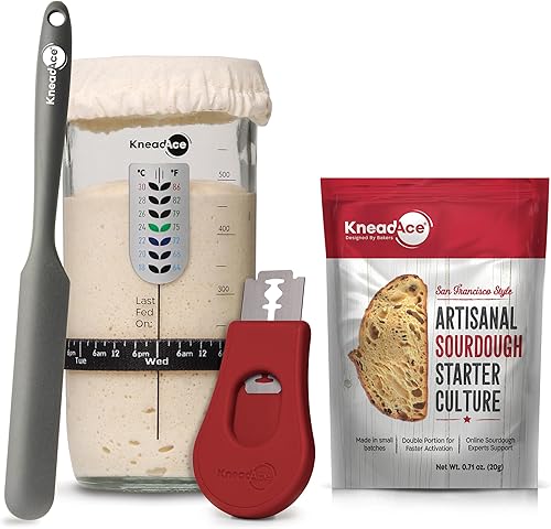 El mejor kit de iniciación y puntuación de masa madre eleva tu horneado con KneadAce