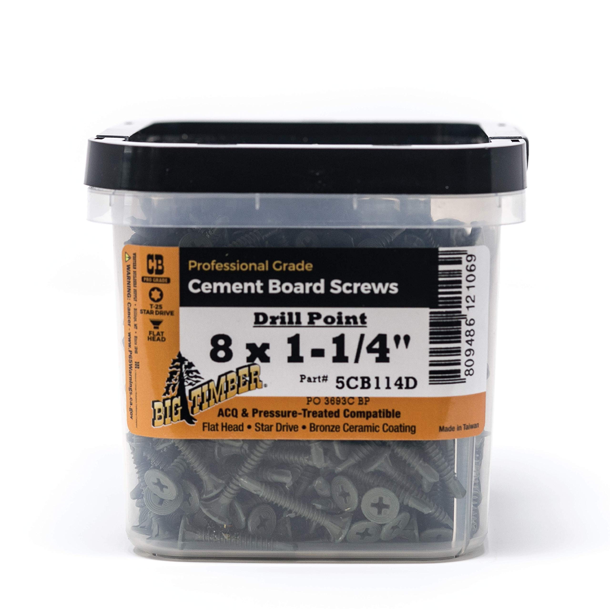 Big Timber MTS81#8 by 1-inch P2-drive bit Phillips Modified Truss Screws Zinc,(5000 per Box)