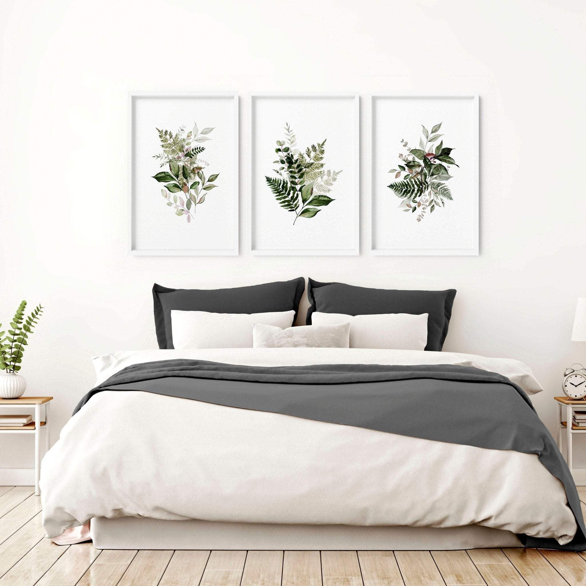 ONIZHITY Set di 4 decorazioni da parete nere per il bagno