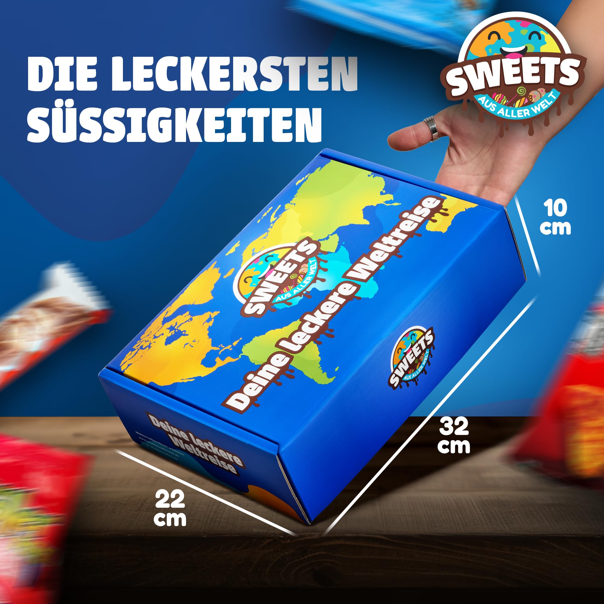 Amerikanische Süßigkeiten Box mit Dubai Schokolade, Schokobons Crispy - American Candy Box (XXL)
