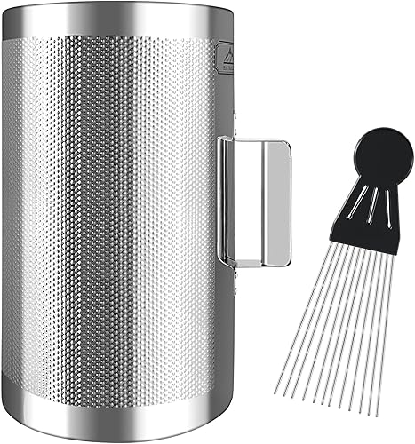 Miniatura 13 de EastRock Güiro Shaker de Acero Inoxidable de 8" x 3" Instrumentos Musicales de Percusión con Rascador