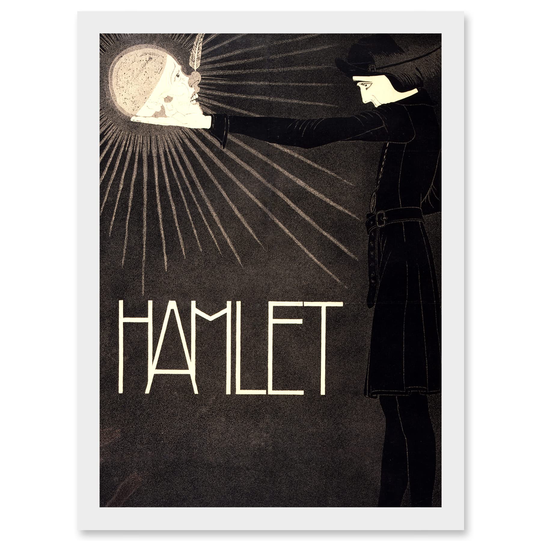 Artery8 Hamlet Shakespeare Netherlands Theatre Stage Play Vintage A4 Artwork Framed Wall Art Print
