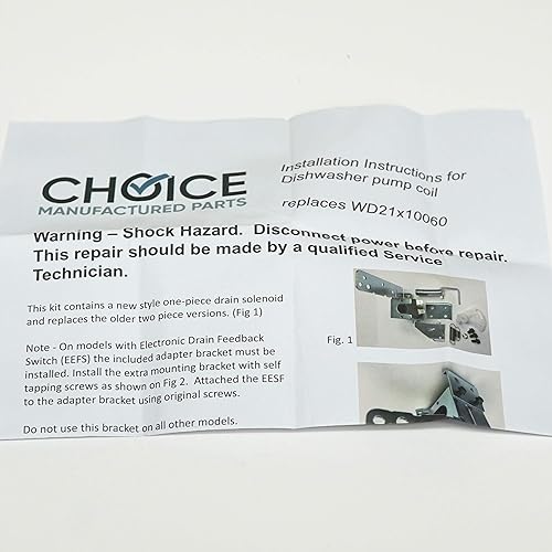 Miniatura 7 de Solenoide de la bomba de drenaje del lavavajillas para GE WD21X10060
