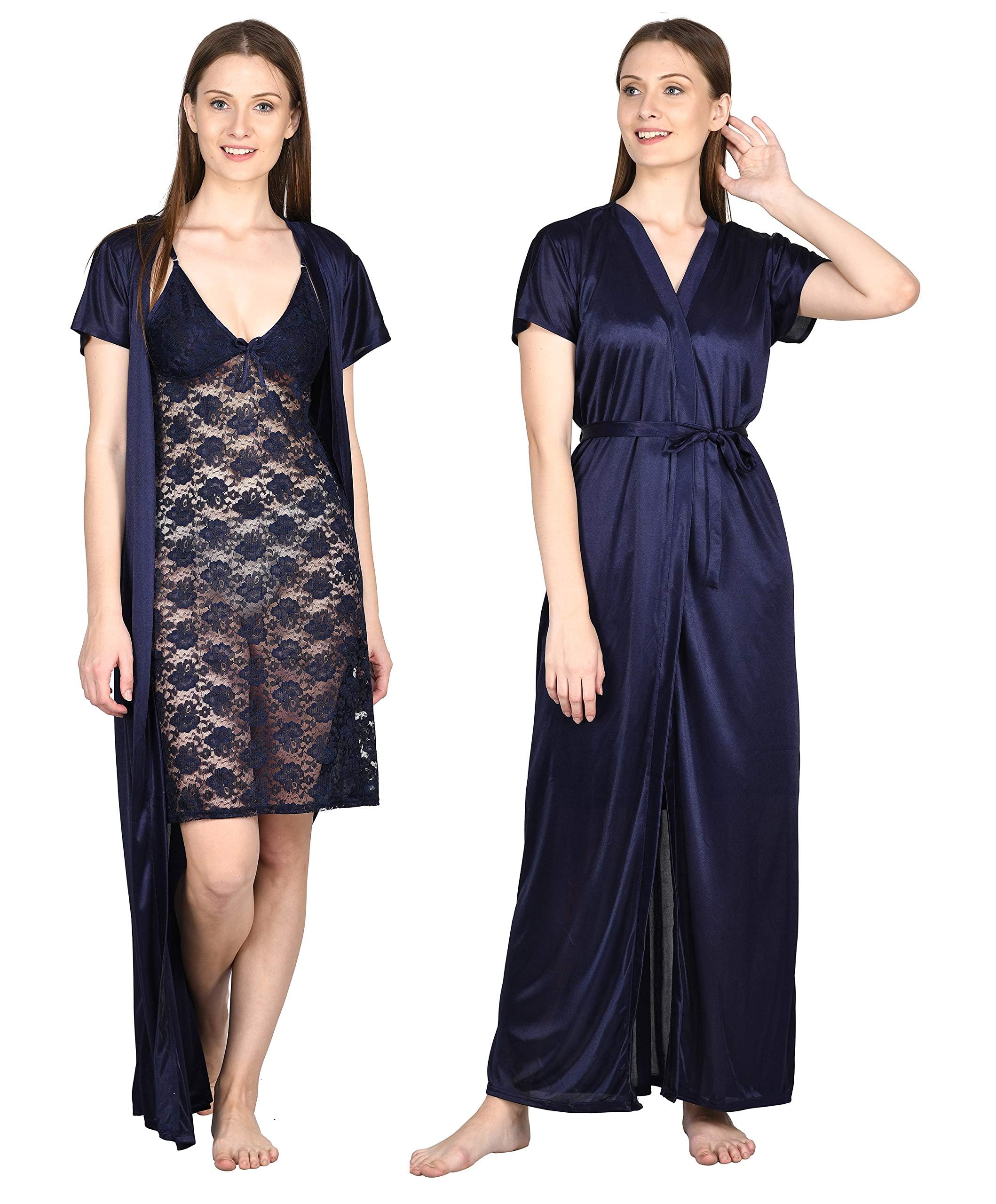 noty 2 Pc Women's/Girls' Hot Night Robe and Night Slip-picture-28