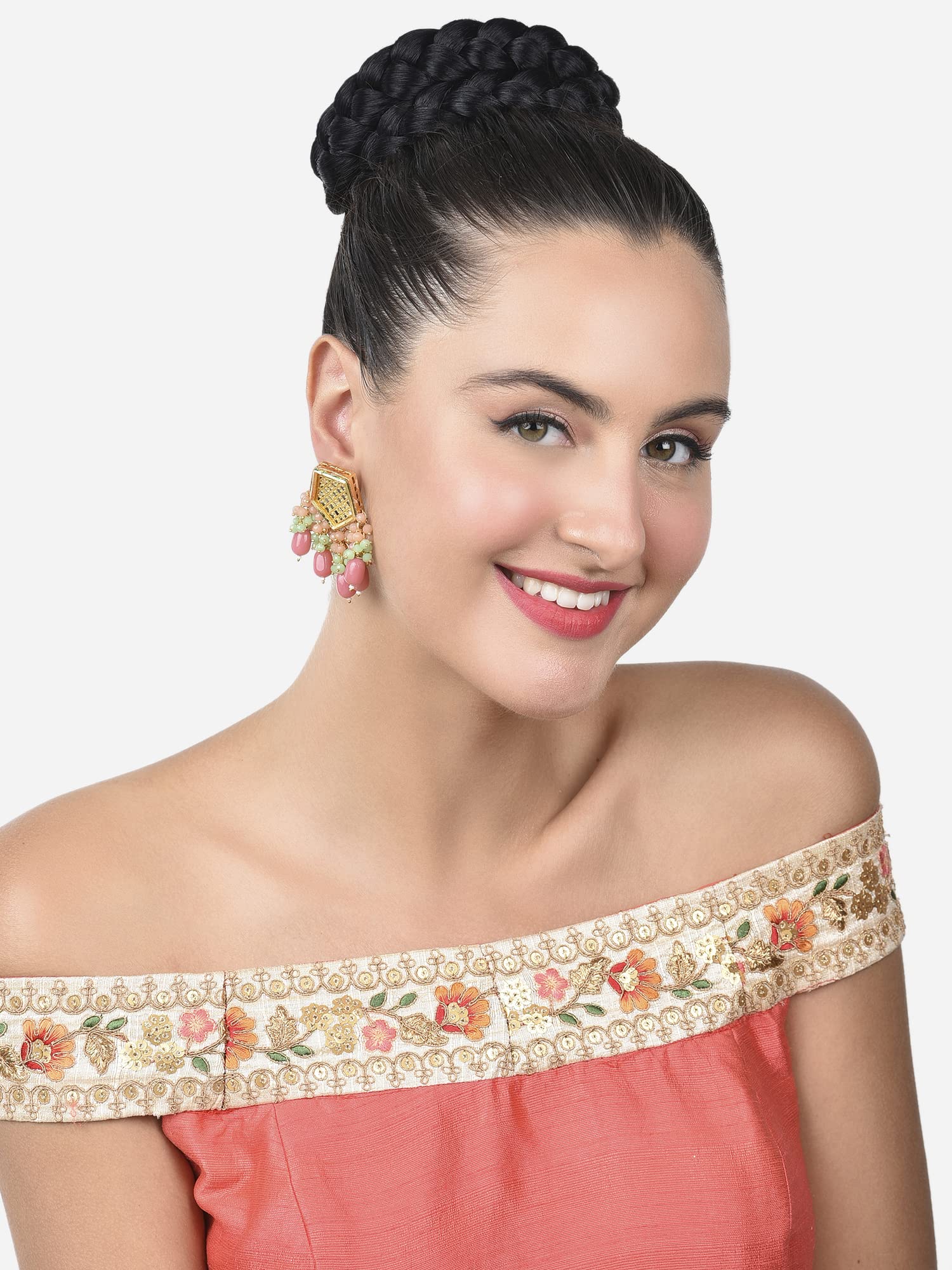 Cluster Beads Drop Earring, Vibrant Gift