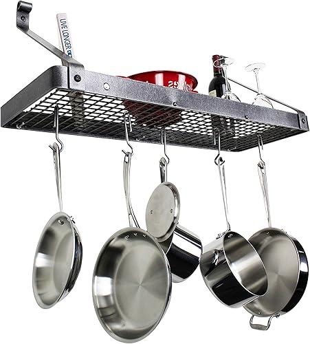 Enclume Premier - Estante de pared para estantería acero martillado