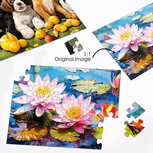 Miniatura 6 de Paquete de 4 rompecabezas de piezas grandes de 16 y 35 para personas mayores, productos de demencia para ancianos, actividades de Alzheimer para