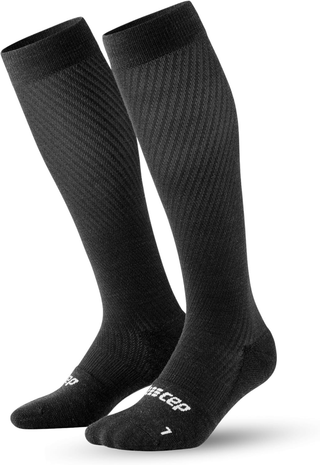 CEP 2024 New Flight Tall Compression Socks for Men | 20-30mmHg Lightweight Knee High Socks for Travel, Flying, and Driving