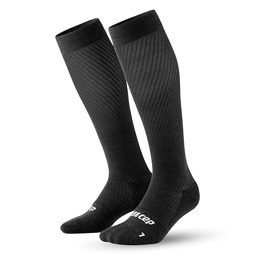 CEP 2024 New Flight Tall Compression Socks for Men | 20-30mmHg Lightweight Knee High Socks for Travel, Flying, and Driving