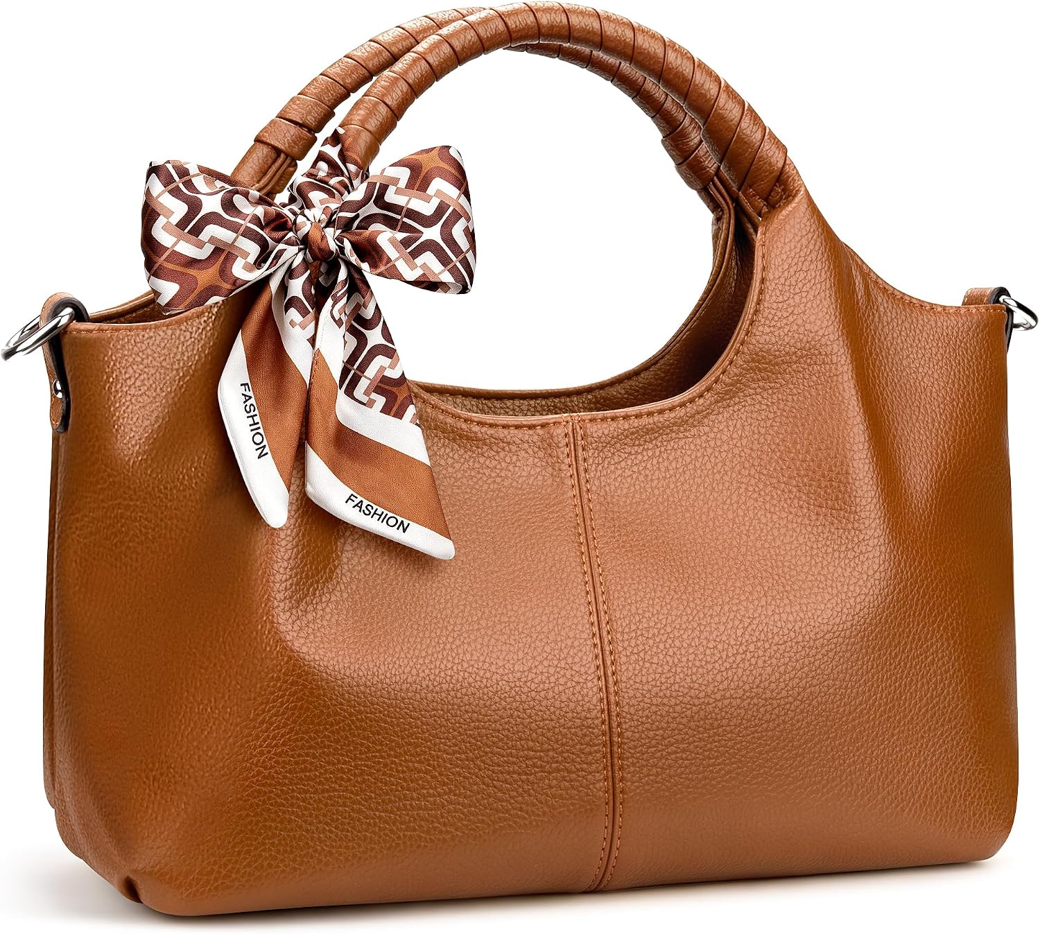 Top Handle Purses For Women, Vegan Leather Bag With Adjustable Strap