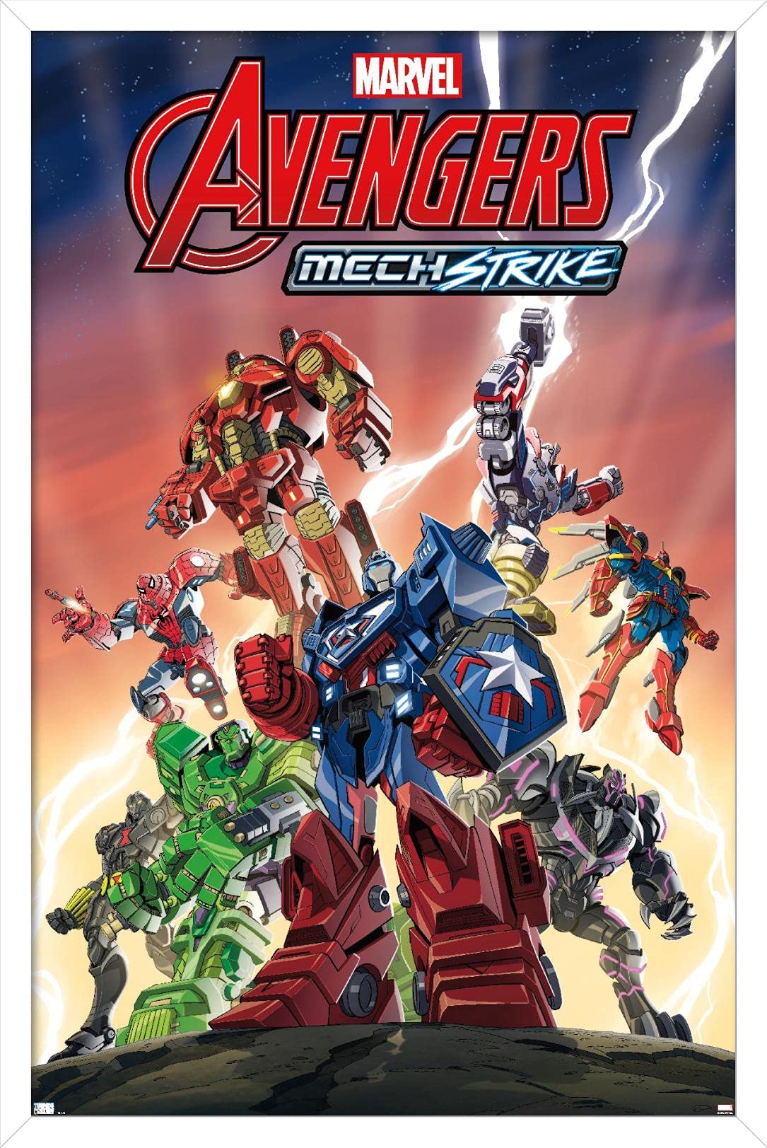 Poster Avengers Mechstrike pour décorer une chambre d'enfant ou un bureau