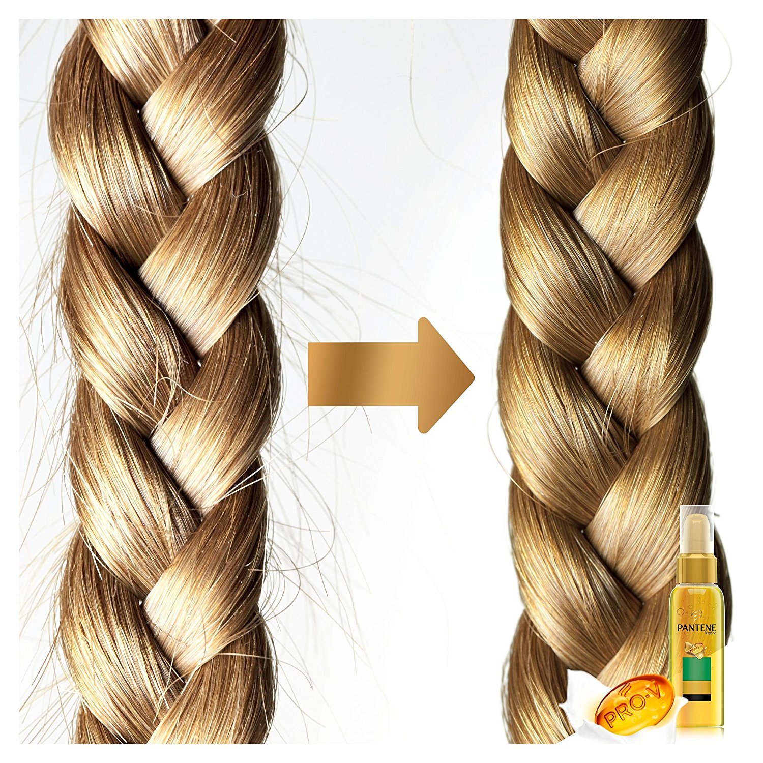 6 x PANTENE PRO-V Olio Secco D'Argan Lisci Effetto Seta 100 Ml