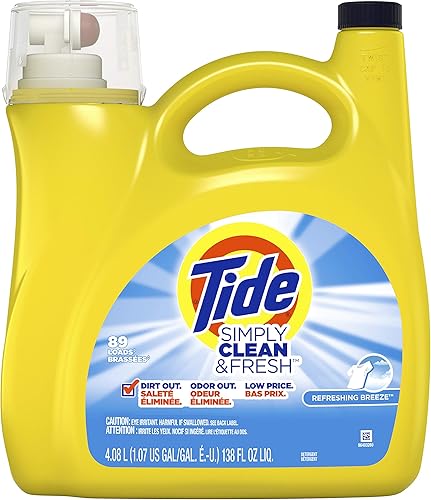 Miniatura 10 de Tide Simply Clean and Fresh Daybreak Fresh Scent - Detergente líquido para ropa, 25 onzas líquidas, 6 por caja.