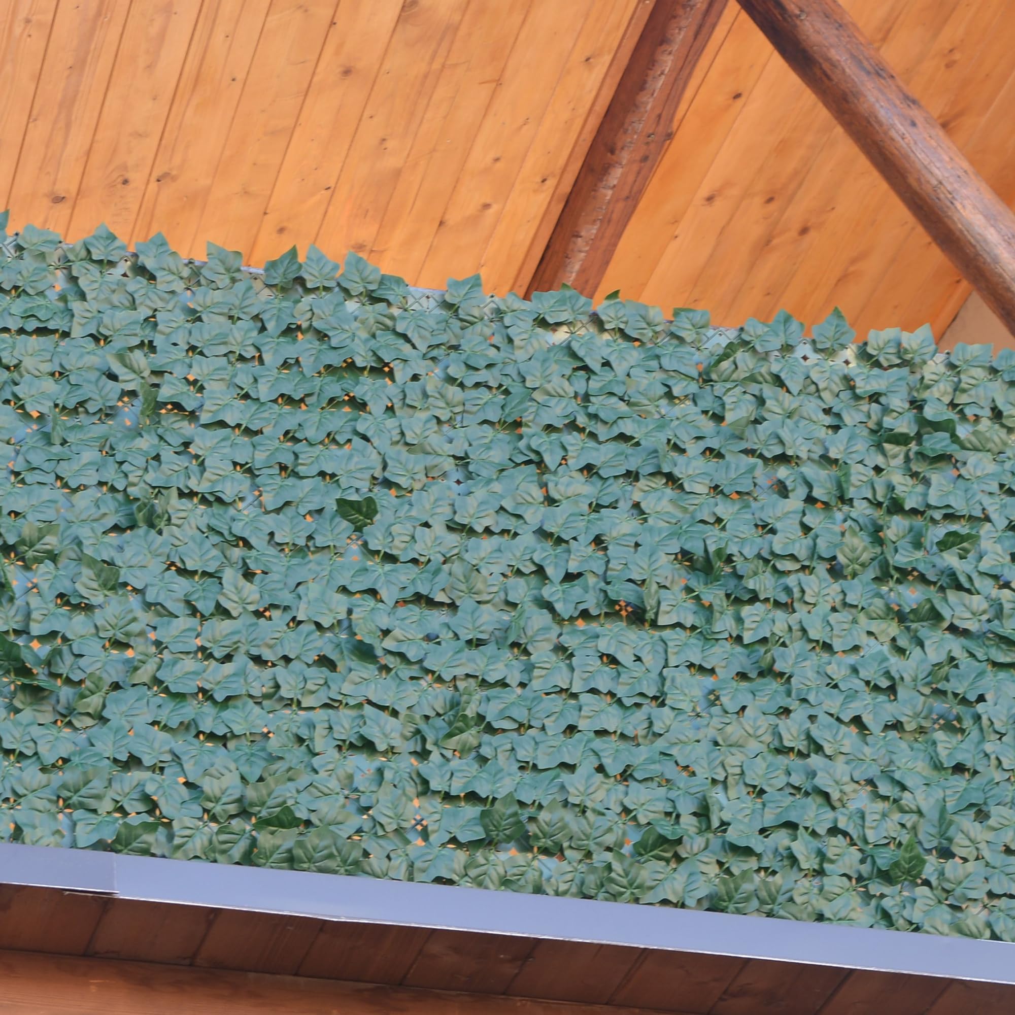 TENAX Divy Hedera Plus 100x300 cm Verde, Siepe Sintetica con Foglie in Polietilene Tipo Edera a Schermatura Totale per Balconi, Giardini e Recinzioni