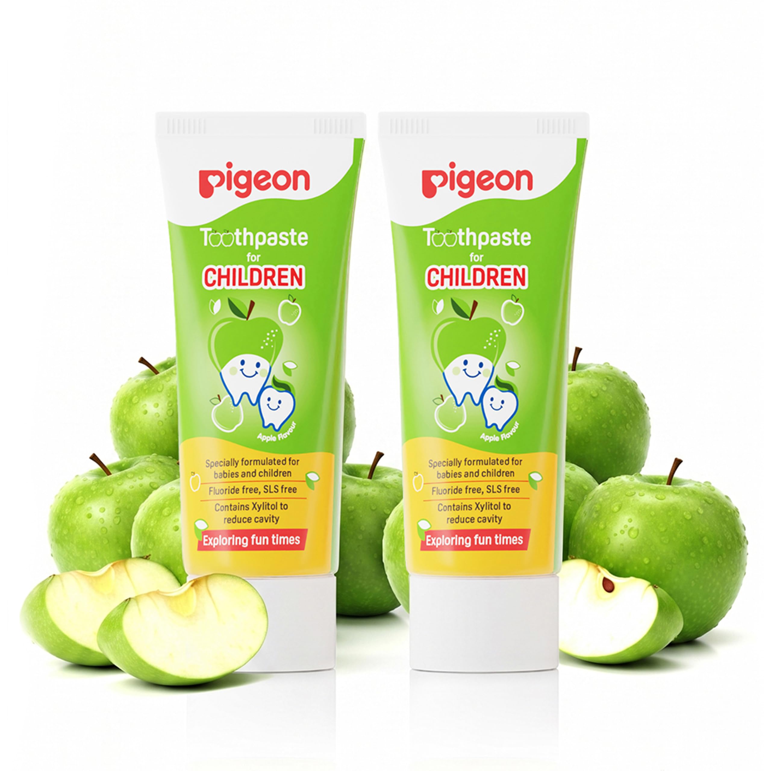 Pigeon Apple Toothpaste, For Babies And Children,Fluroide -Free,Sls Free,Color Free,Paraben Free, Ph Friendly,45 G,Pack Of 2, Deep Clean-image-22