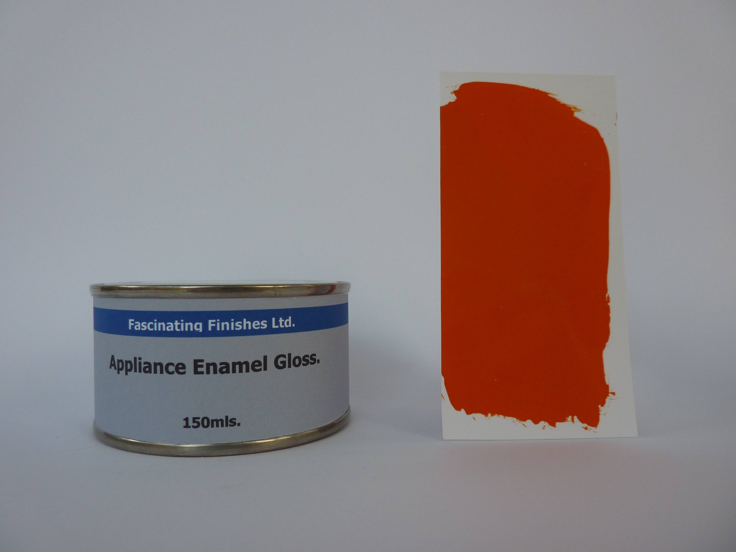 Fascinating Finishes Ltd 1 x 150ml Bright Orange Gloss Fridge, Cooker And Appliance Enamel Paint. Heat Resistant