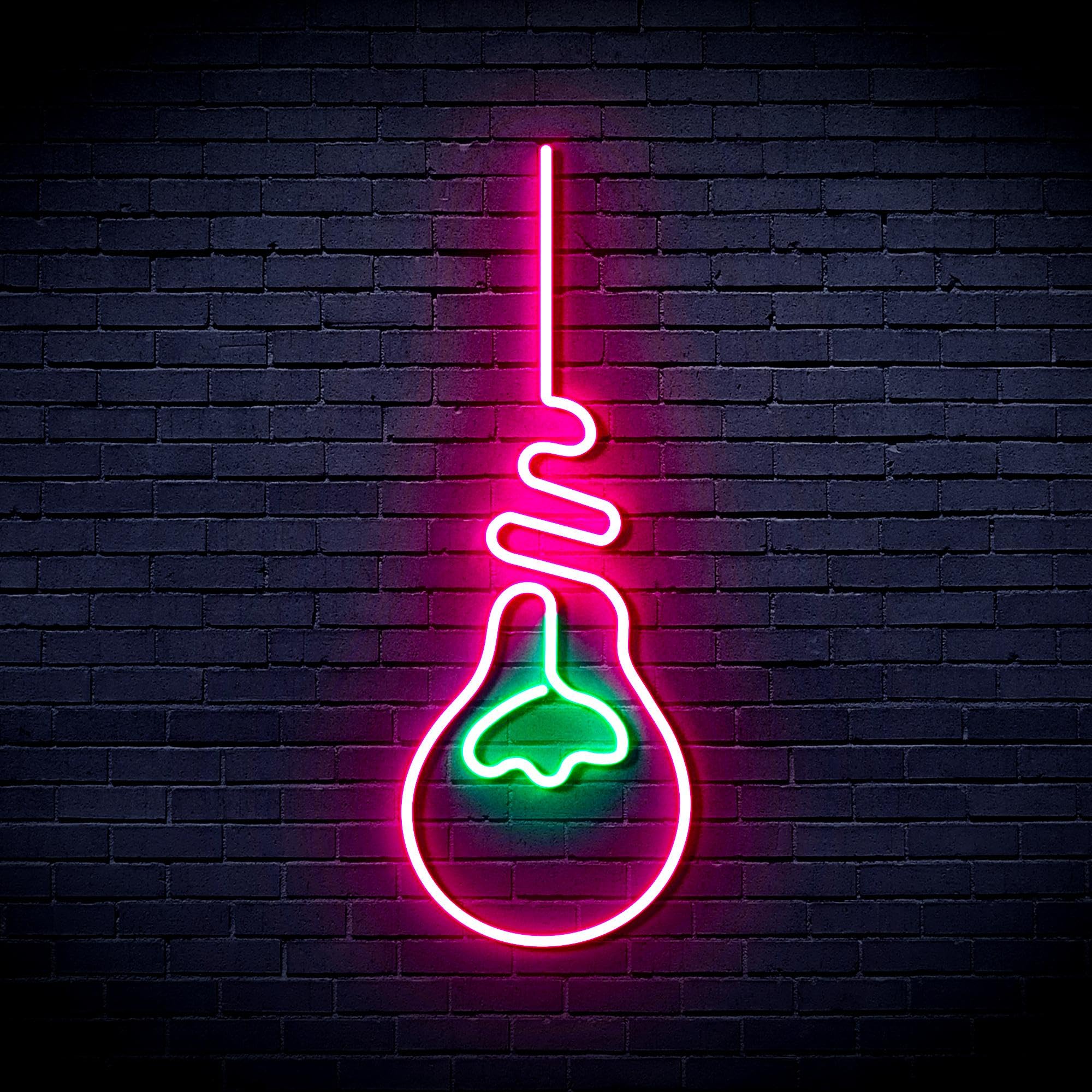 ADVPRO Light Bulb Flex Silicone LED Neon Sign - Green & Pink - st16s63-fnu0064-gk โ image 1