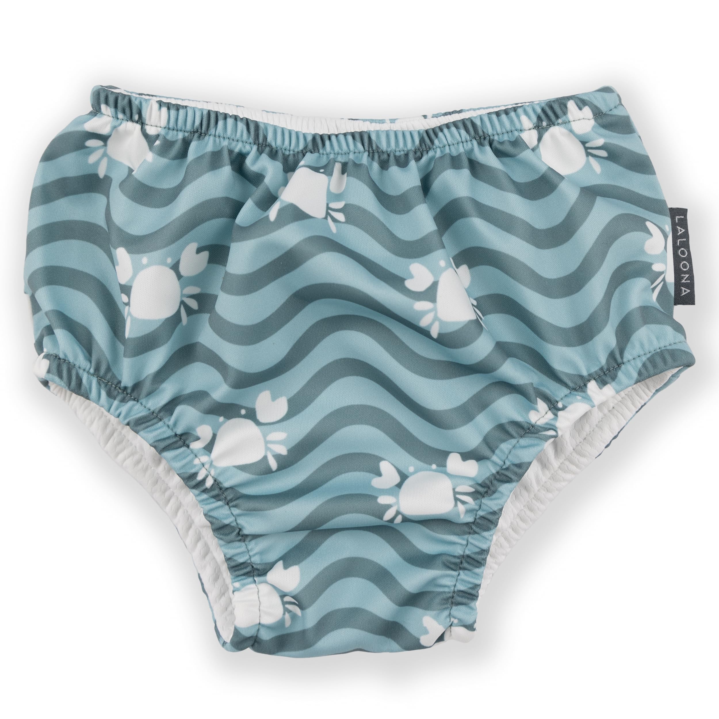 LaLoona Baby Swim Nappy, Reusable Swim Nappy, with Oeko-Tex Standard 100, Quick-Drying & Comfortable for Pool and Beach - Dusty Teal