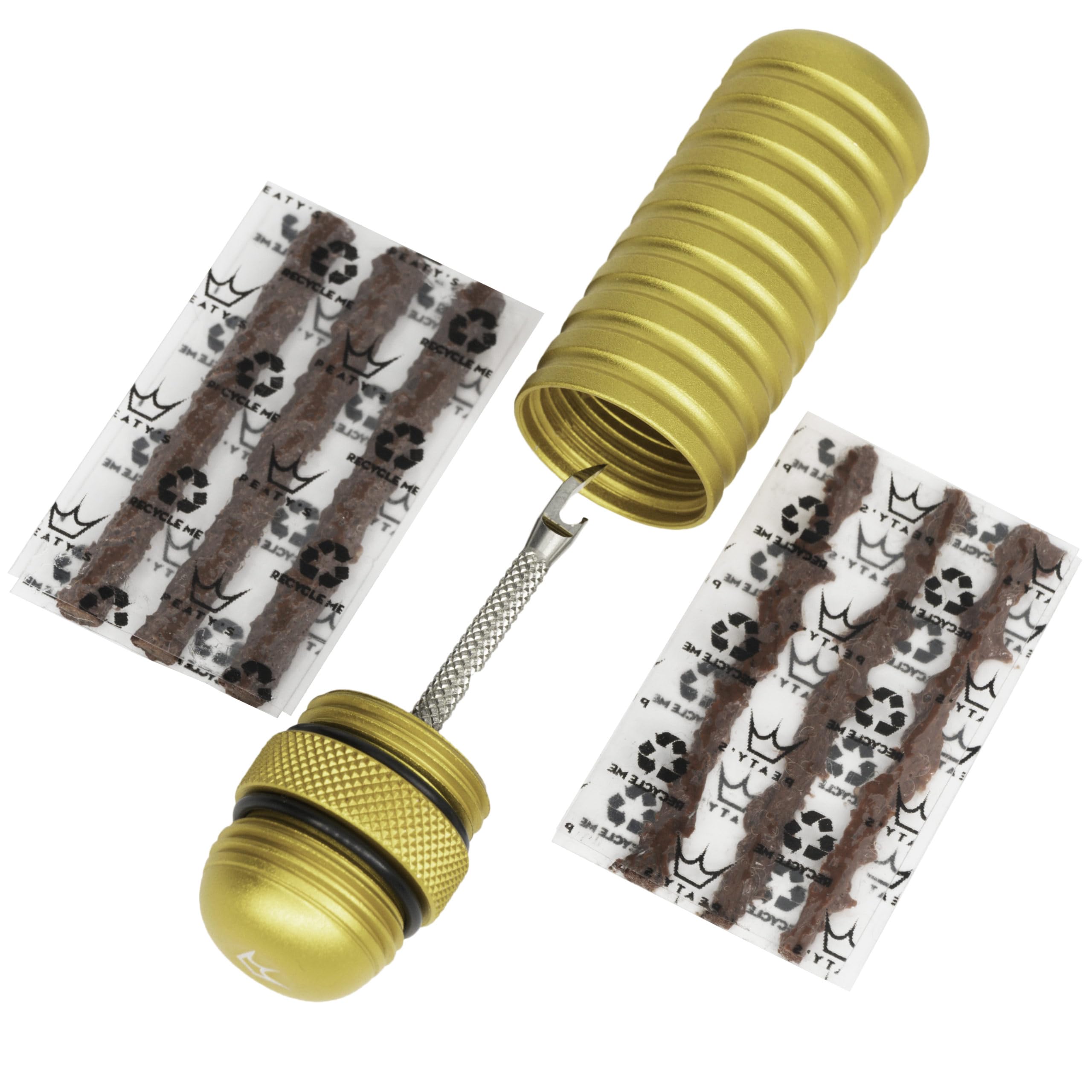 Peatys Holeshot Tubeless Puncture Plugger Kit Gold