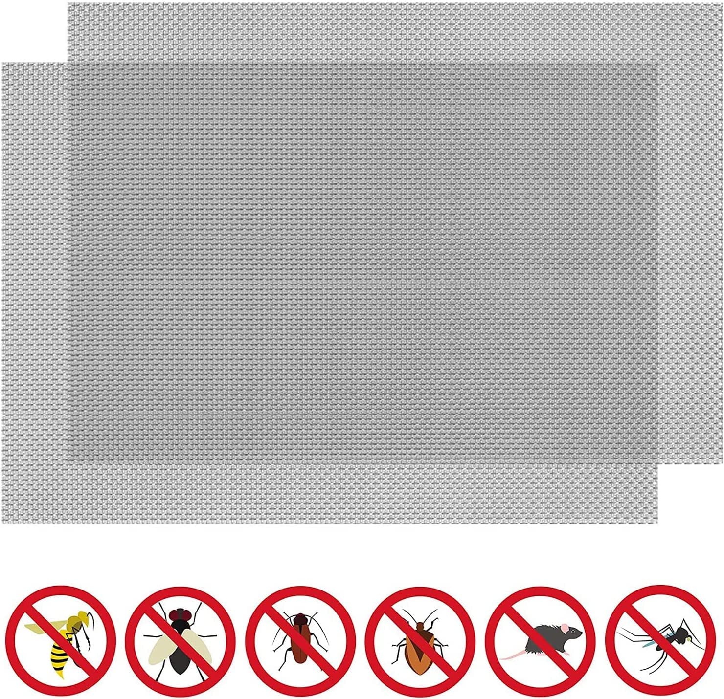 20 Mesh Edelstahl Filtrat Tuch – 304 gewebtes Drahtgeflecht, nagetiersicher Sn für Haus & Garten, Luftziegel, Silber, 1 x 1 m (39 x 39 Zoll) – & vielseitig einsetzbar