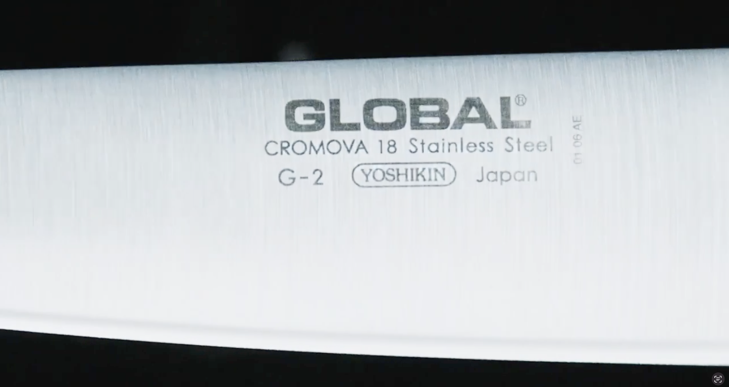 KASY　GROBAL G-2 GS-4 Global Premium 2-Piece CROMOVA Steel Knife Set with Chef