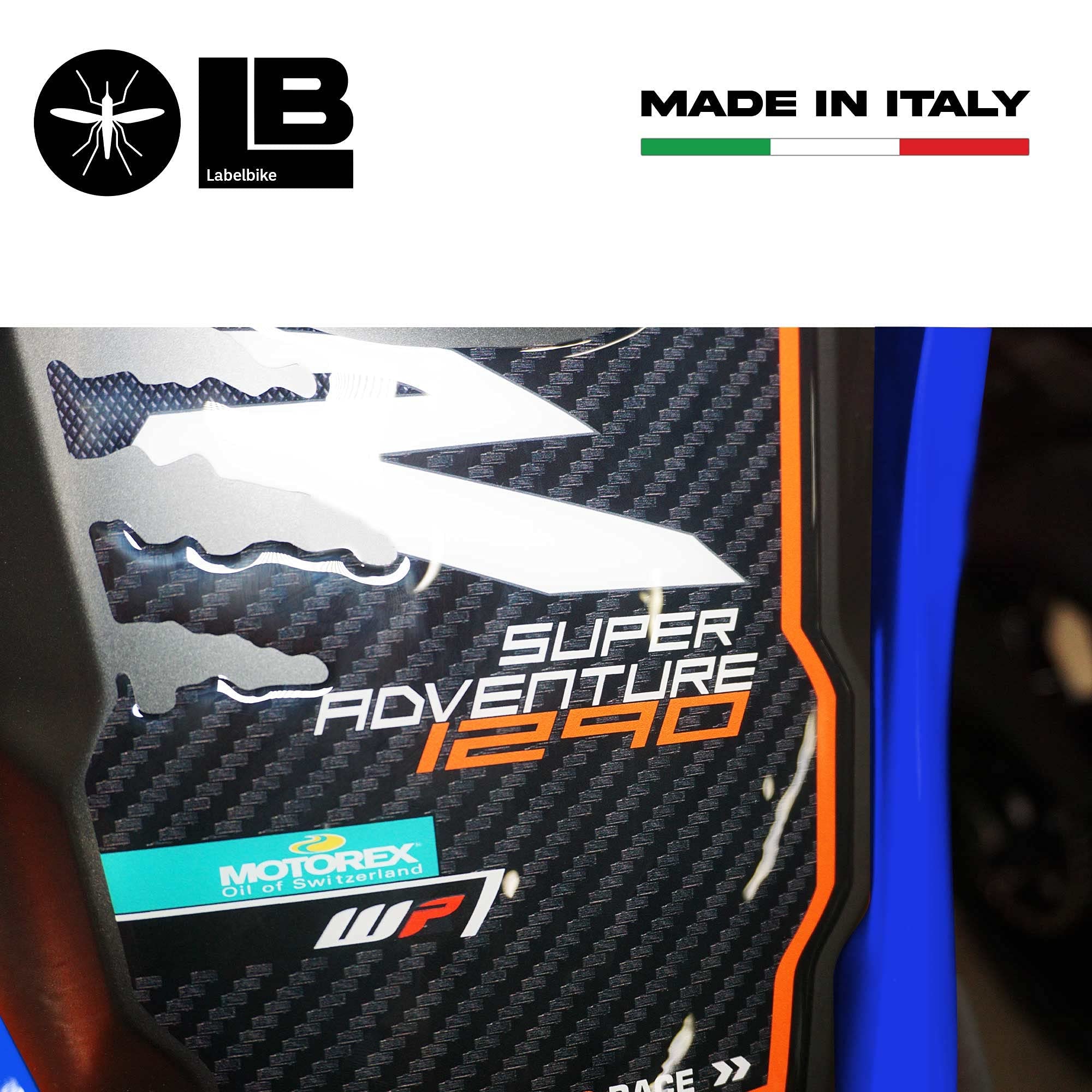 Sticker Résine 3D Gel Protection Réservoir Moto KTM 1290 Super Adventure S/T/R 2015-2020 – Blanc – Labelbike Italie