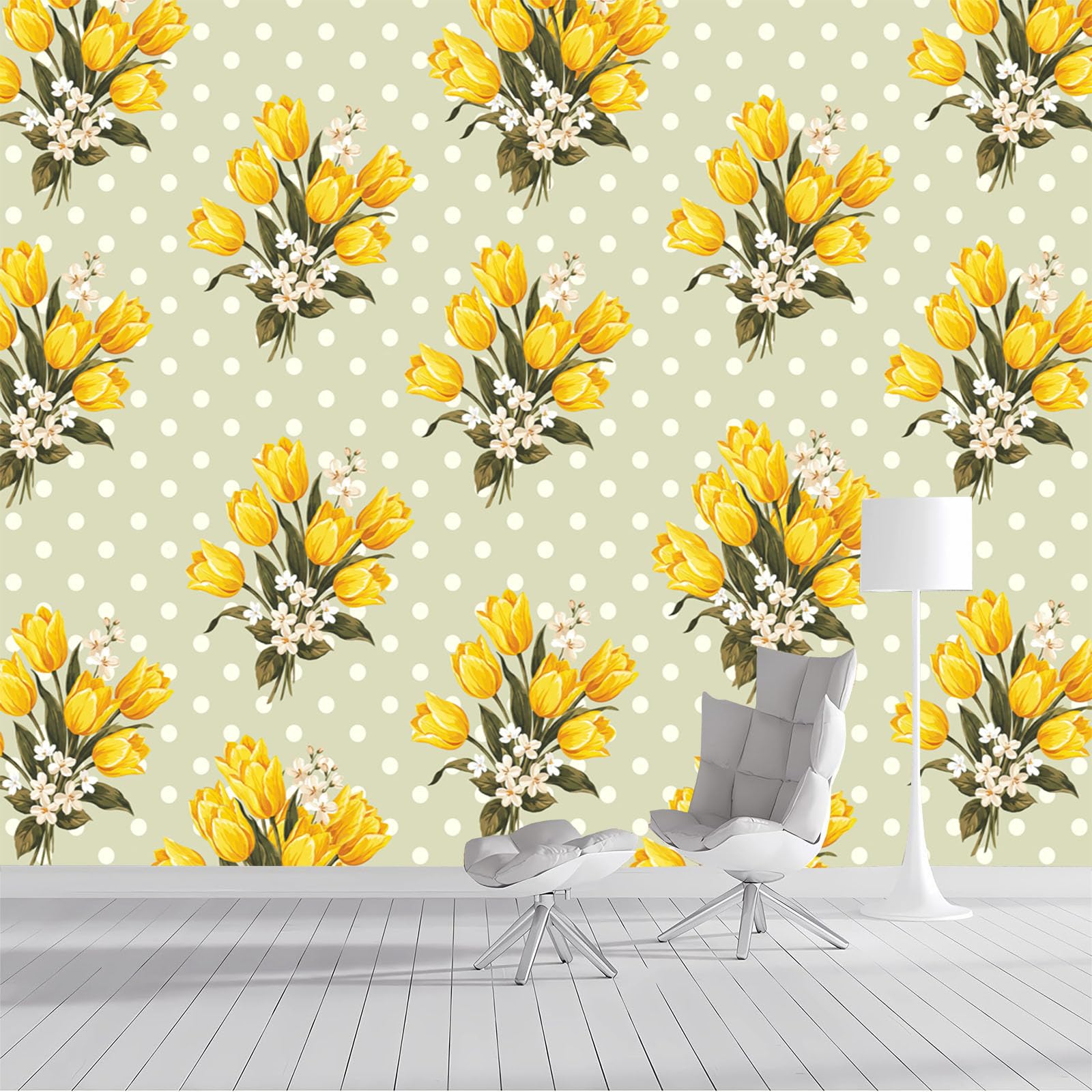 Papier peint mural panoramique plantes élégantes poster géant 3D salon 250x175