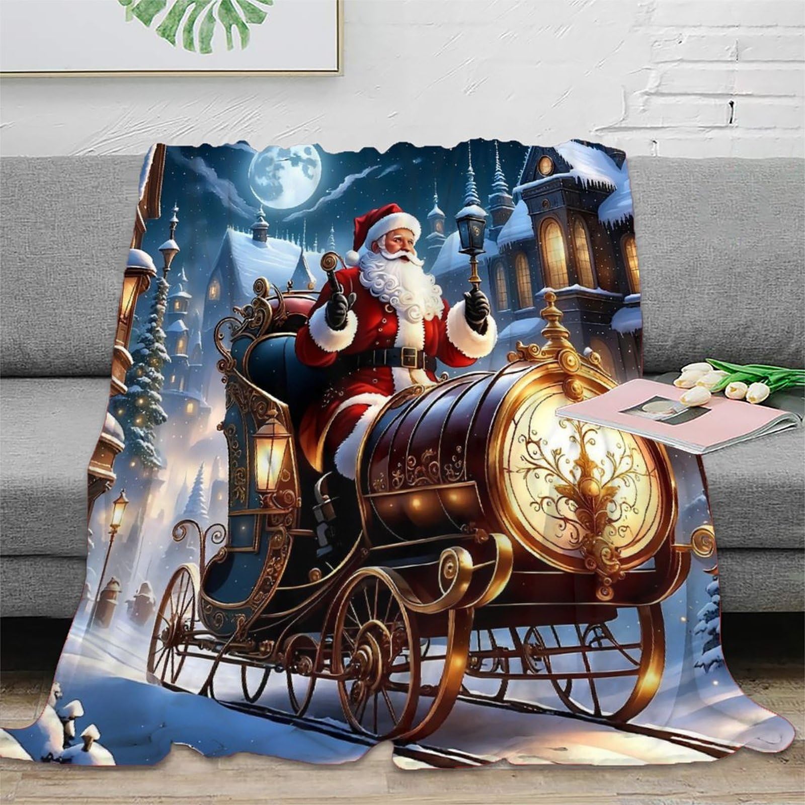 Couverture douillette Père Noël le cadeau idéal pour ados et adultes