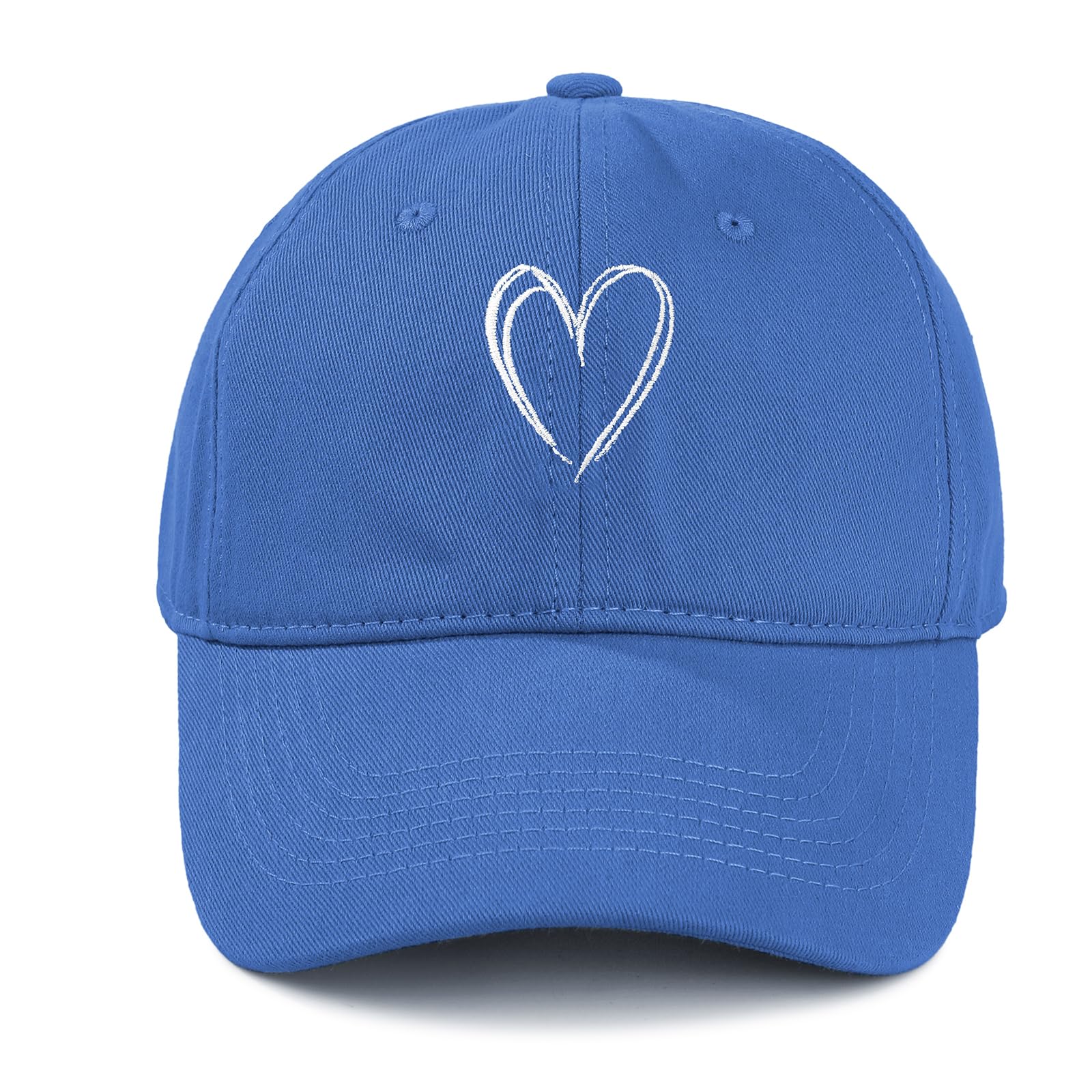 American Trends Womens Baseball Caps Cute Heart Embroidered Dad Hat